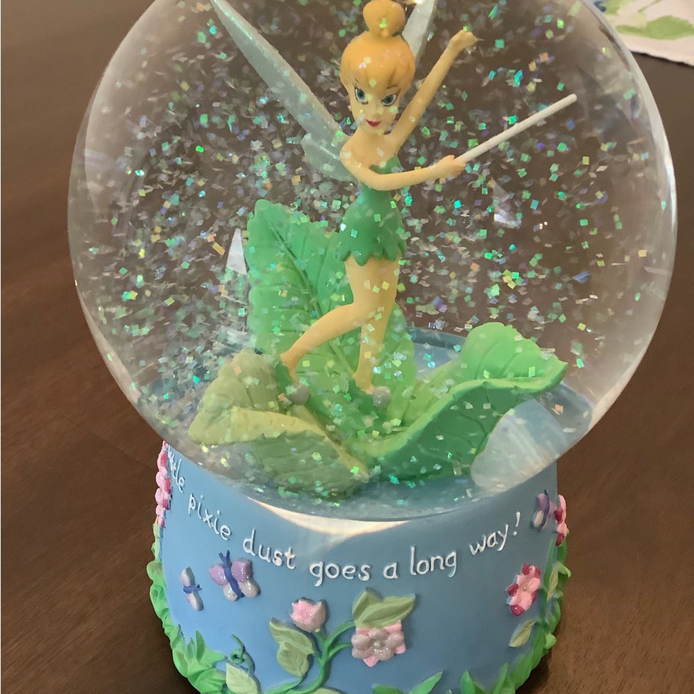 TinkerBell Glitter Snow Globe Music Box